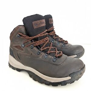 Columbia Newton Ridge Plus Waterproof Hiking Boots Brown Purple Women's 8.5